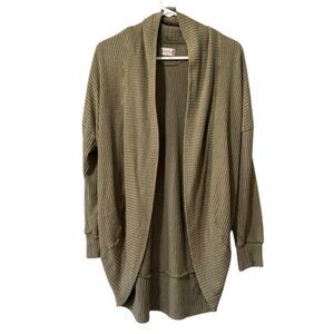 Altar'd State Cardigan Sweater Open Front Women Size XS Ribbed Knit Long Sleeve